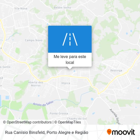 Rua Canísio Binsfeld mapa