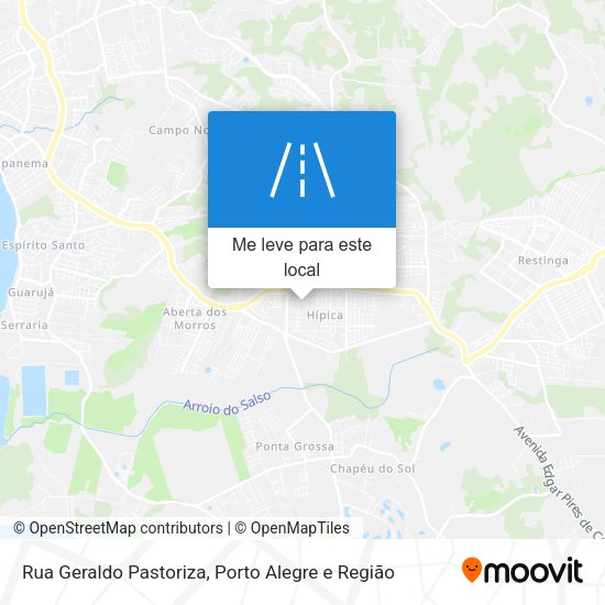 Rua Geraldo Pastoriza mapa