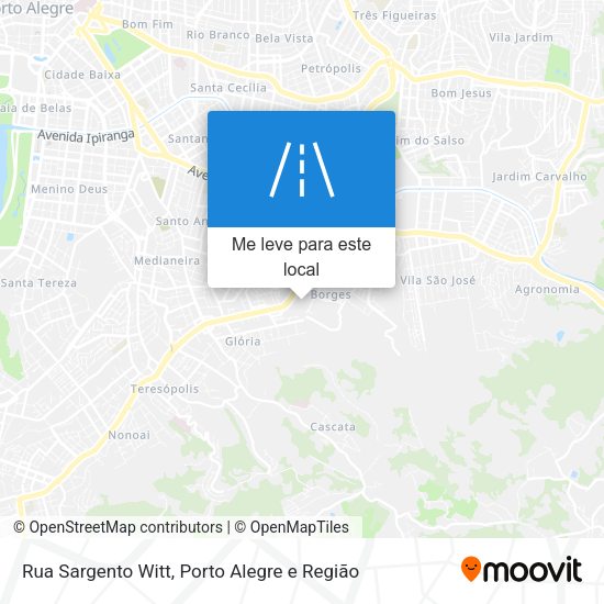 Rua Sargento Witt mapa