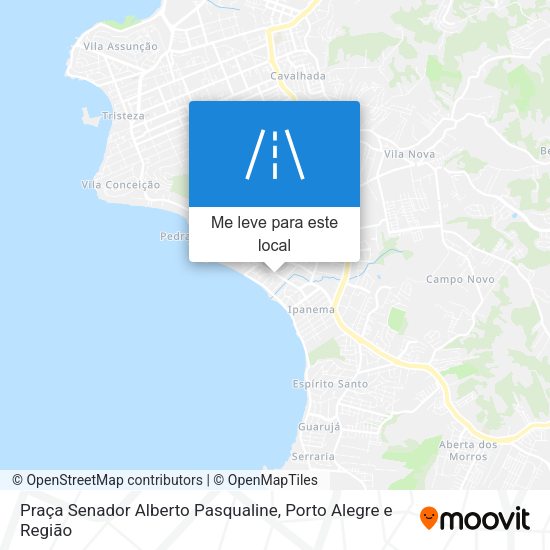 Praça Senador Alberto Pasqualine mapa