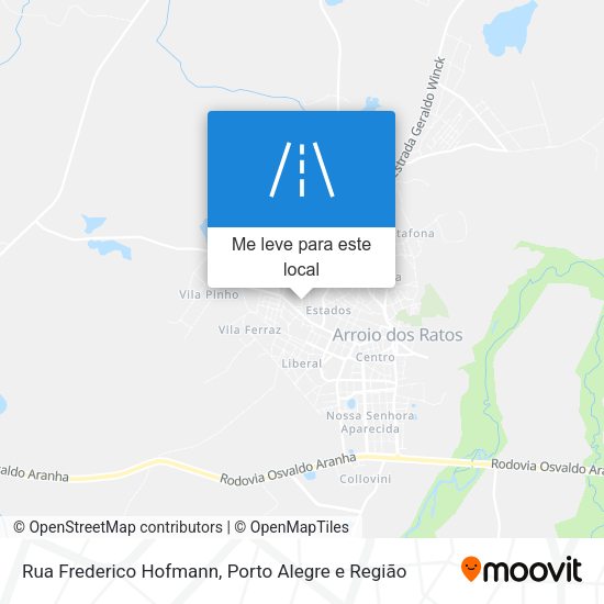 Rua Frederico Hofmann mapa