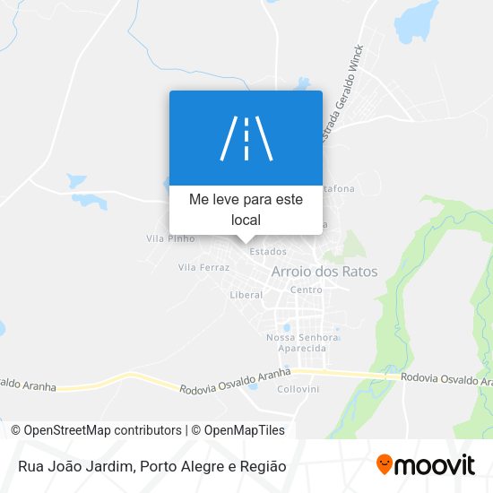 Rua João Jardim mapa
