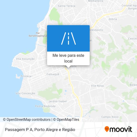 Passagem P A mapa