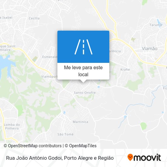 Rua João Antônio Godoi mapa