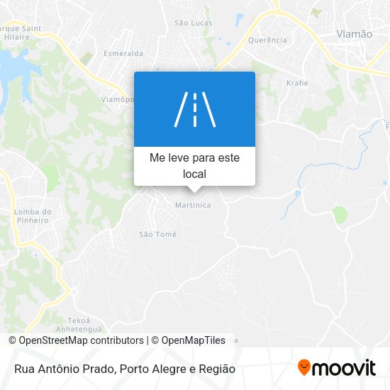 Rua Antônio Prado mapa