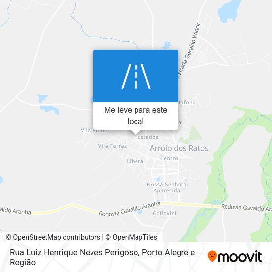 Rua Luiz Henrique Neves Perigoso mapa