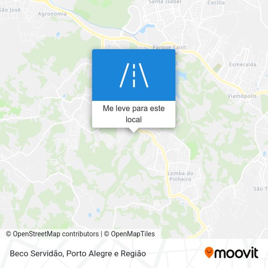 Beco Servidão mapa