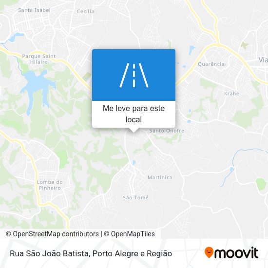 Rua São João Batista mapa