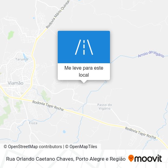 Rua Orlando Caetano Chaves mapa