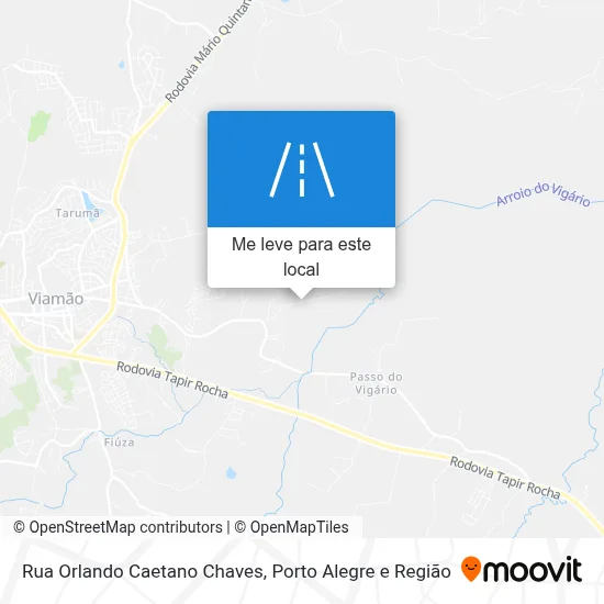Rua Orlando Caetano Chaves mapa