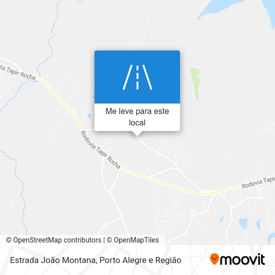 Estrada João Montana mapa