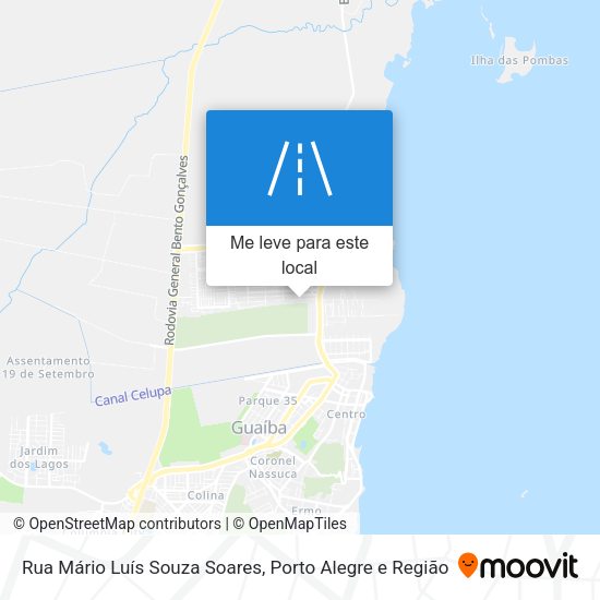 Rua Mário Luís Souza Soares mapa