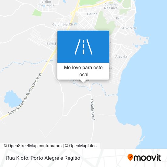 Rua Kioto mapa