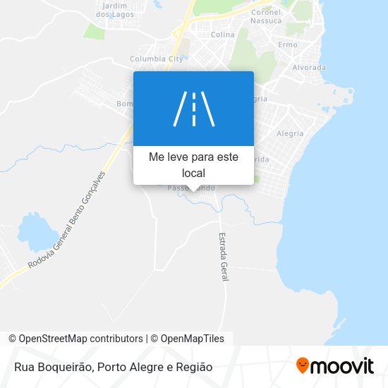 Rua Boqueirão mapa