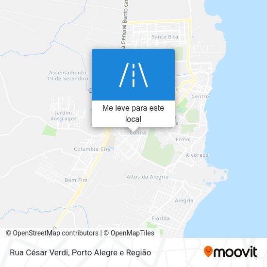 Rua César Verdi mapa