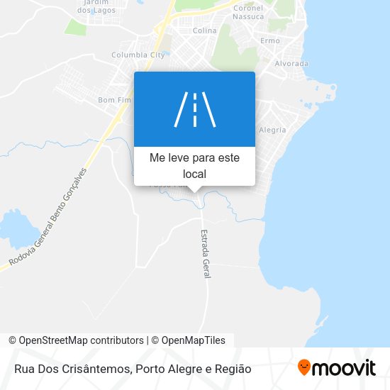 Rua Dos Crisântemos mapa