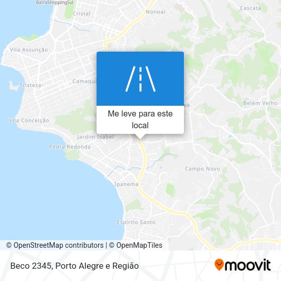 Beco 2345 mapa