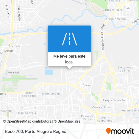 Beco 700 mapa