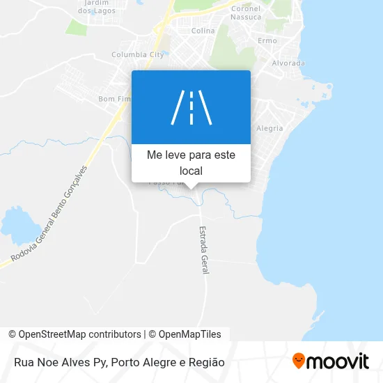 Rua Noe Alves Py mapa