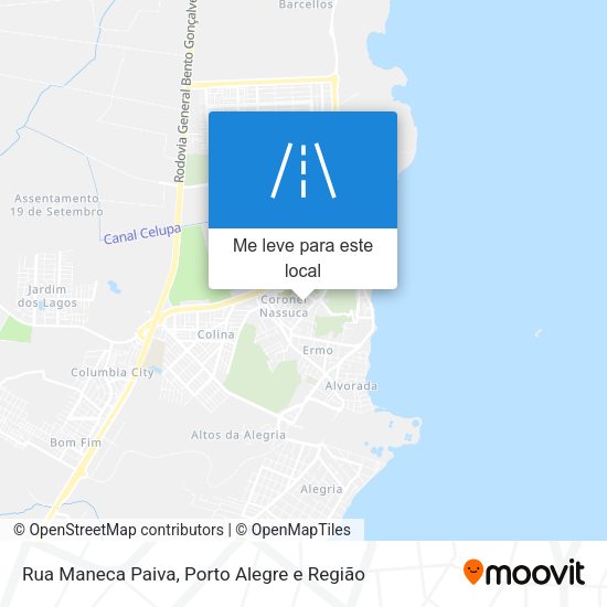 Rua Maneca Paiva mapa