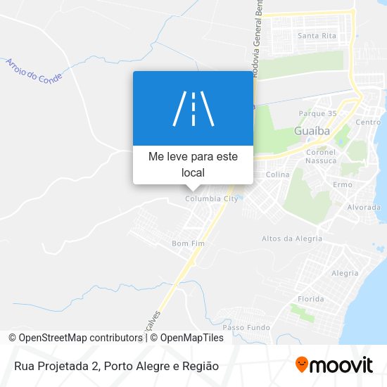 Rua Projetada 2 mapa
