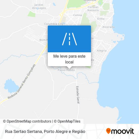 Rua Sertao Sertana mapa