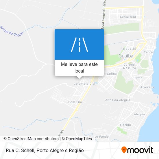 Rua C. Schell mapa