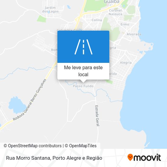 Rua Morro Santana mapa