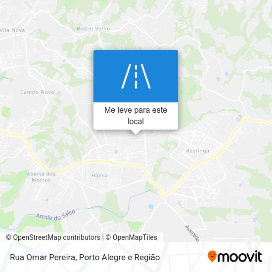 Rua Omar Pereira mapa