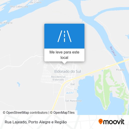 Rua Lajeado mapa