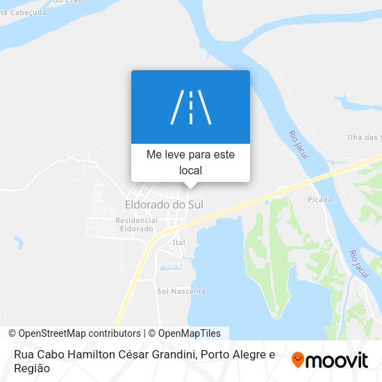 Rua Cabo Hamilton César Grandini mapa