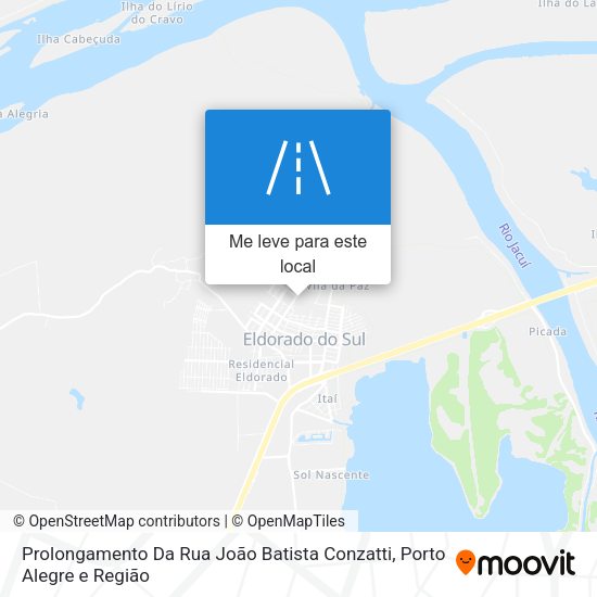 Prolongamento Da Rua João Batista Conzatti mapa