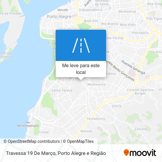 Travessa 19 De Março mapa