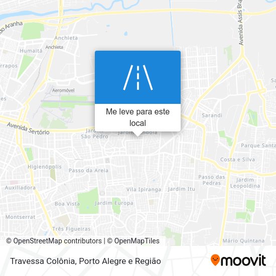 Travessa Colônia mapa