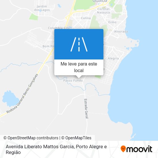 Avenida Liberato Mattos Garcia mapa