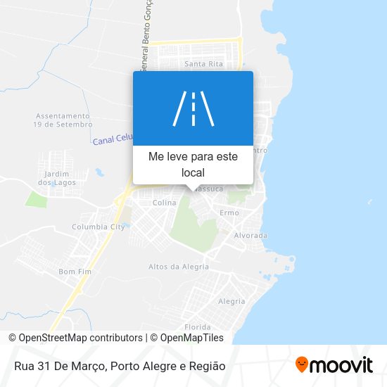Rua 31 De Março mapa