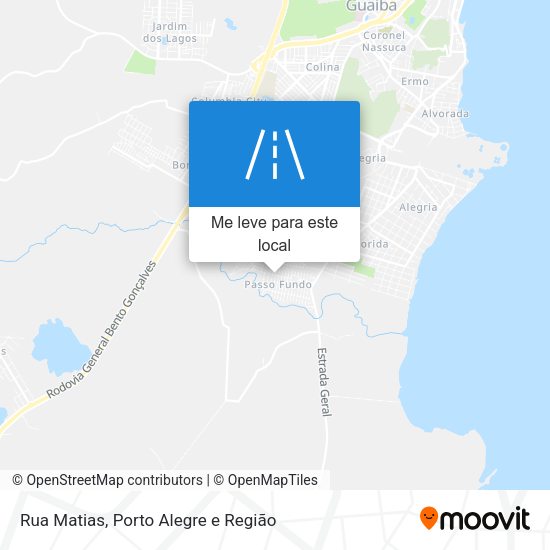 Rua Matias mapa