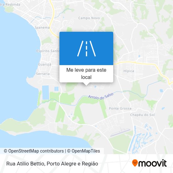 Rua Atilio Bettio mapa