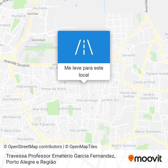 Travessa Professor Emetério Garcia Fernandez mapa