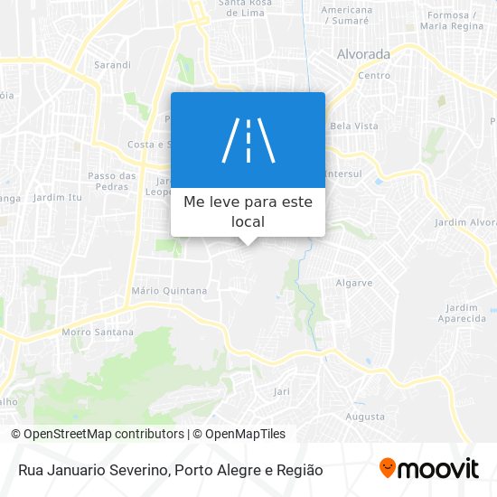 Rua Januario Severino mapa