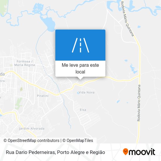 Rua Dario Pederneiras mapa