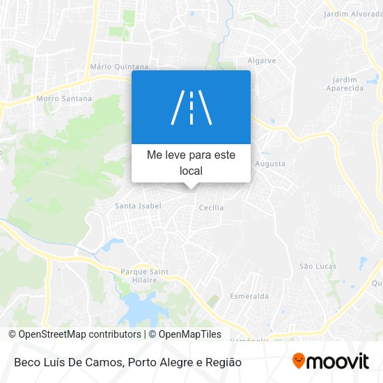 Beco Luís De Camos mapa