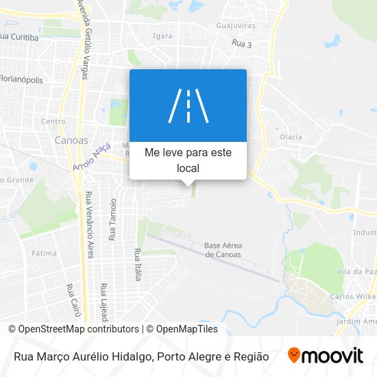 Rua Março Aurélio Hidalgo mapa