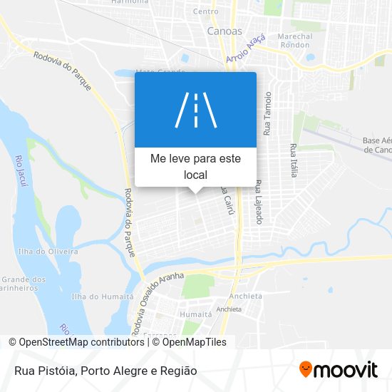 Rua Pistóia mapa