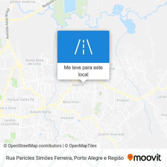 Rua Pericles Simões Ferreira mapa