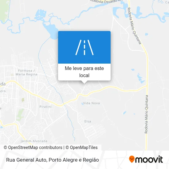 Rua General Auto mapa