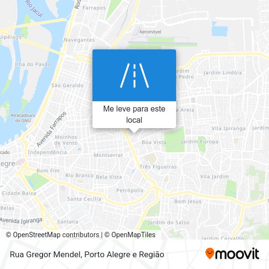 Rua Gregor Mendel mapa
