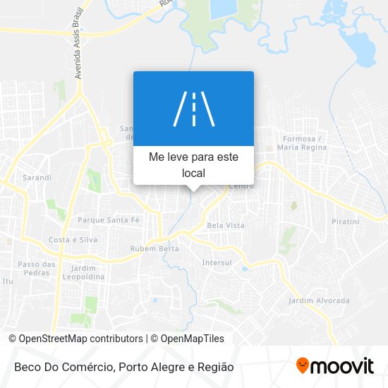 Beco Do Comércio mapa
