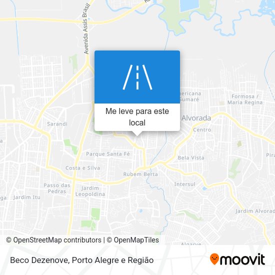 Beco Dezenove mapa