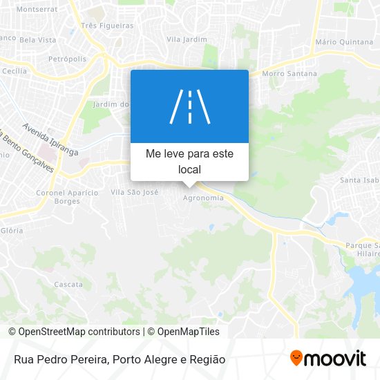 Rua Pedro Pereira mapa